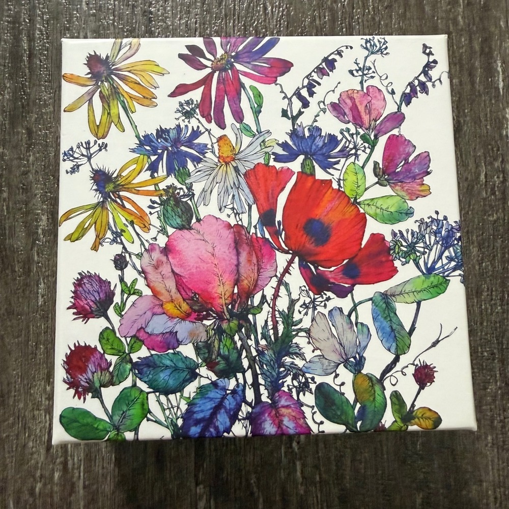 Paper Destiny‎ Note Card Set Unisex OS Multicolor Floral Wildflower 20ct Boxed